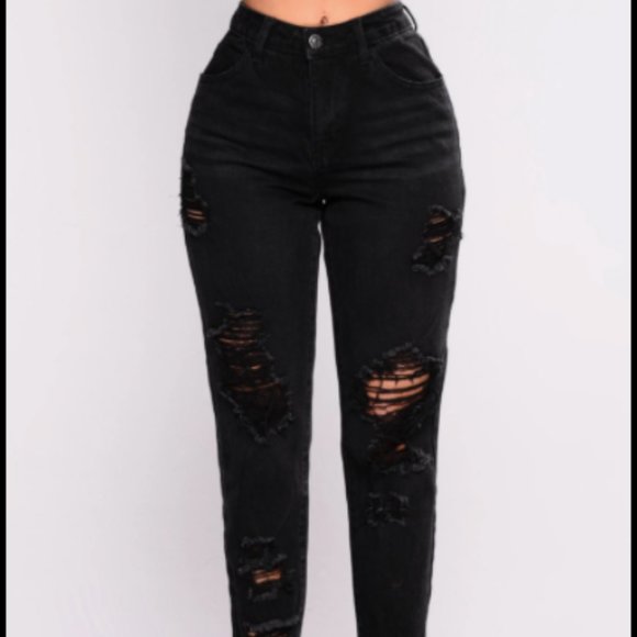 Fashion Nova Denim - Black Jeans - Boyfriend Jeans - Black